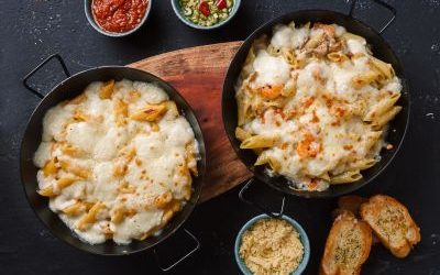 Macarrones con Pollo y Queso