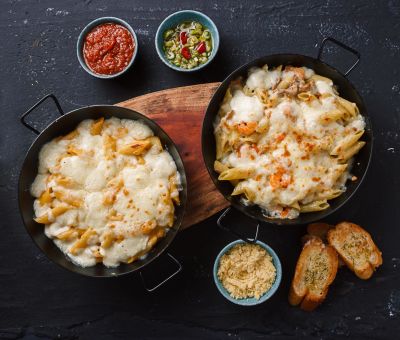 Macarrones con Pollo y Queso